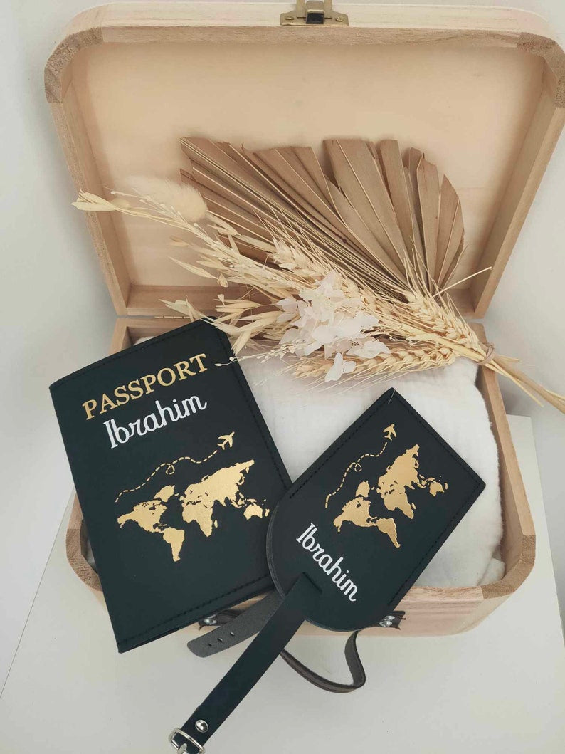 ✨ PROTÈGE PASSEPORT PERSONNALISÉ ✨